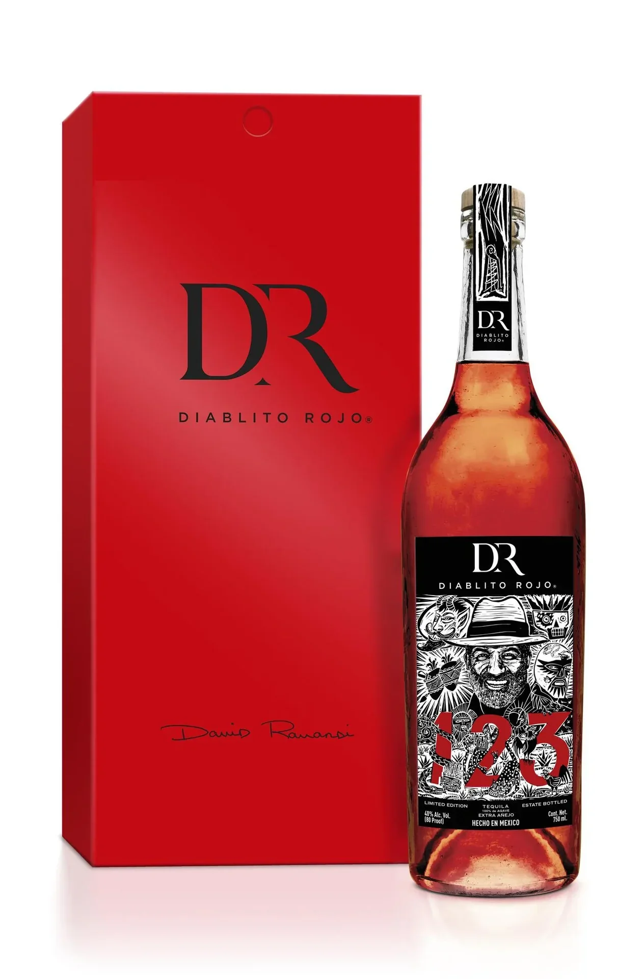 123 TEQUILA EXTRA ANEJO LIMITED DIABLITO ROJO EDITION 750ML