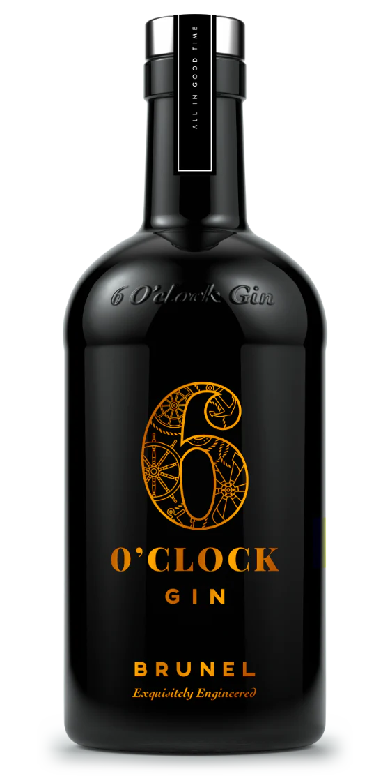 6 OCLOCK GIN BRUNEL ENGLAND 750ML