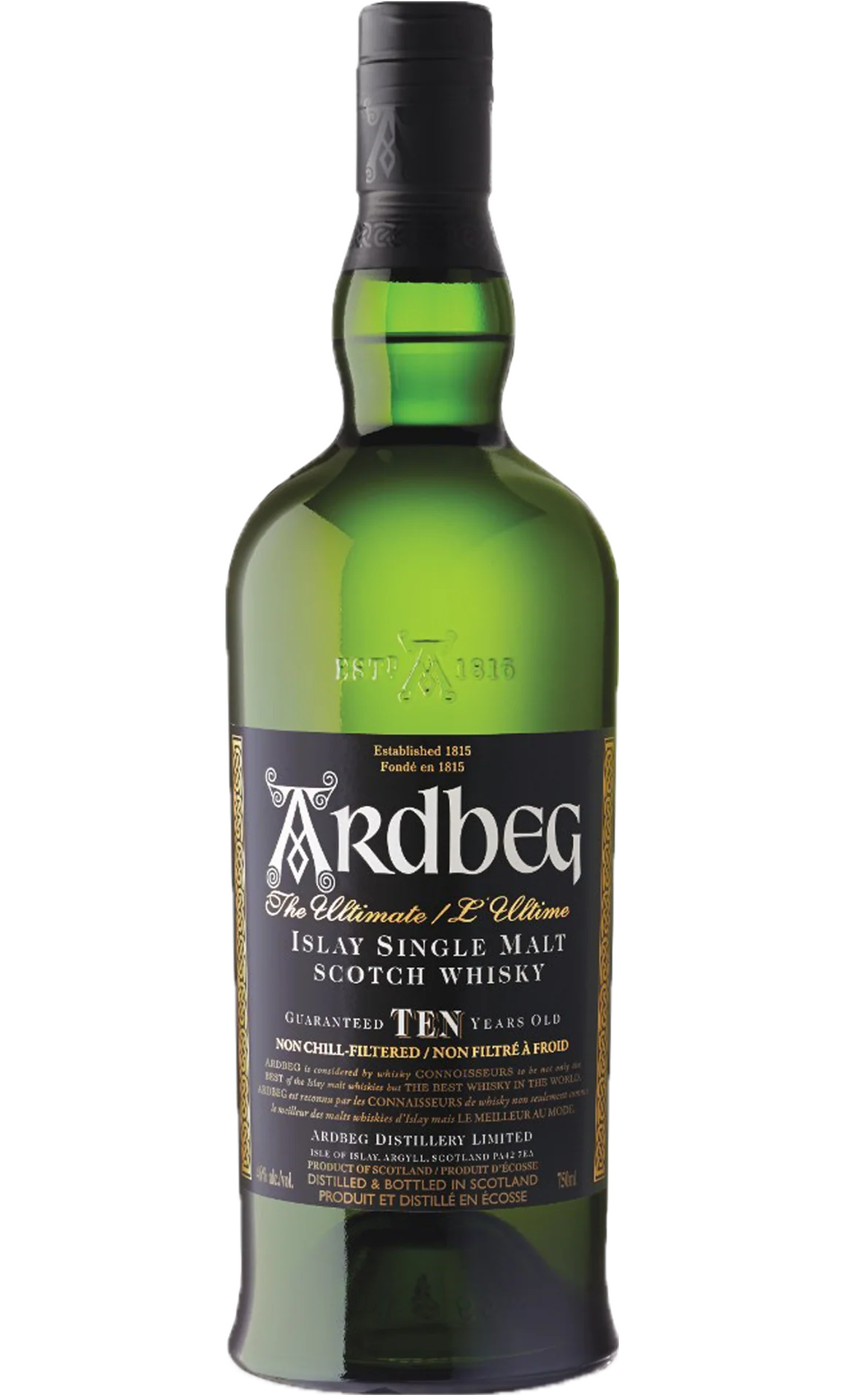 ARDBEG SCOTCH SINGLE MALT ISLAY MALT 92PF 10YR 750ML
