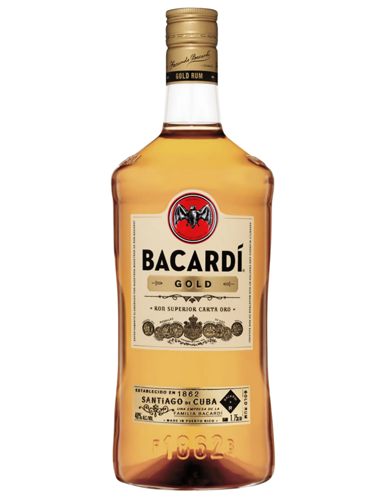 BACARDI RUM GOLD 1.75LI