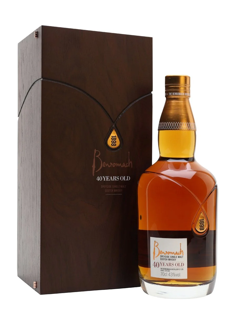 BENROMACH SCOTCH SINGLE MALT SPEYSIDE 40YR 750ML