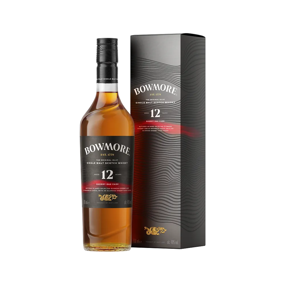 BOWMORE SCOTCH SINGLE MALT SHERRY OAK CASK 12YR 750ML