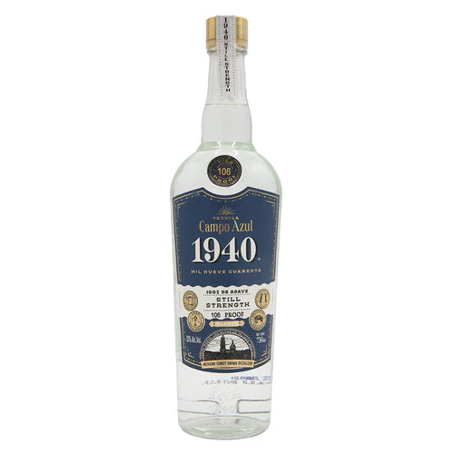 CAMPO AZUL 1940 TEQUILA BLANCO STILL STRENGTH 750ML