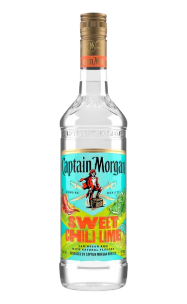 CAPTAIN MORGAN RUM SWEET CHILI LIME FLAVOR CARIBBEAN 750ML
