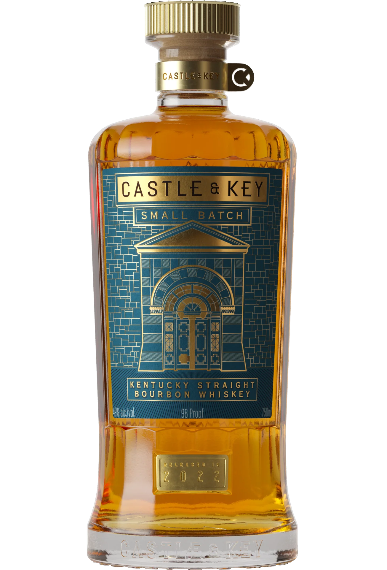 CASTLE & KEY BOURBON STRAIGHT SMALL BATCH KENTUCKY 750ML