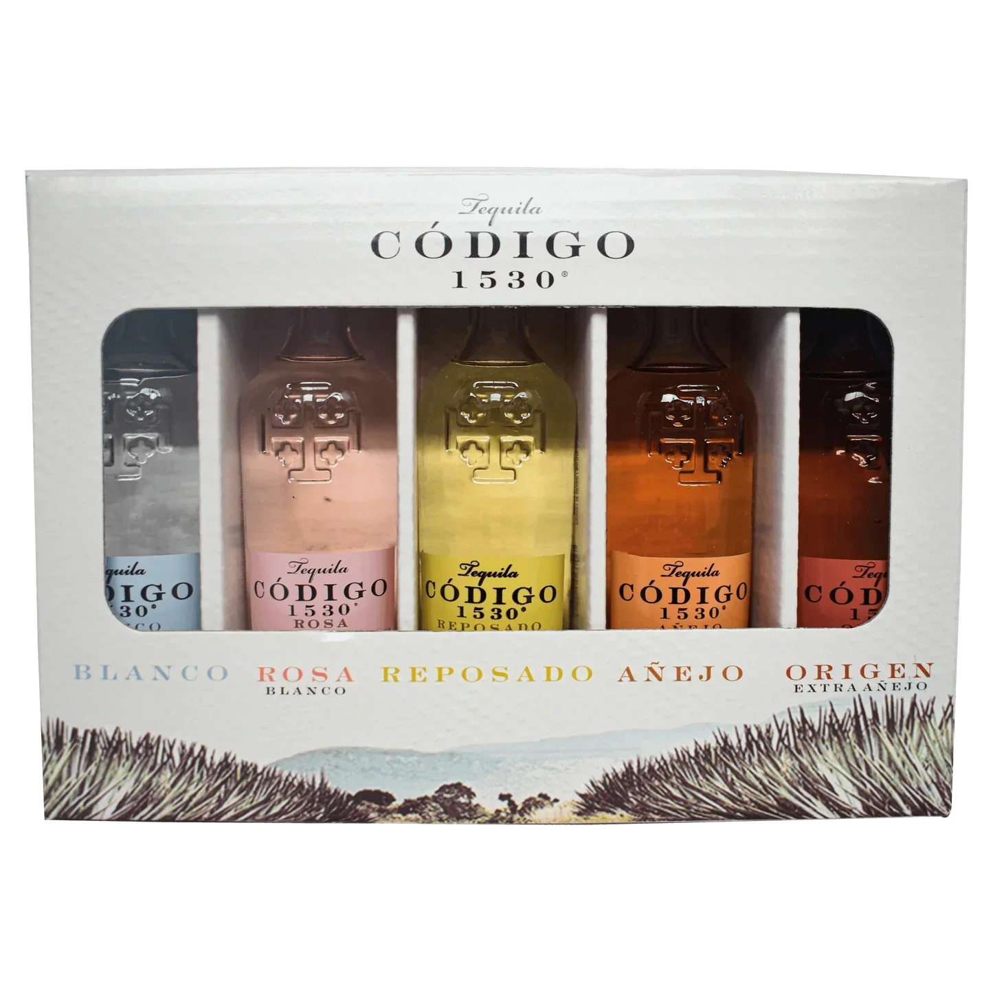 CODIGO TEQUILA VARIETY PACK ( BL,ROSA,REPO,ANEJO,EXTRA) 5X50ML