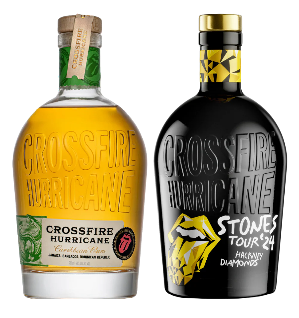 CROSSFIRE HURRICANE BY STONES RUM ( ORIGINAL, HACKNEY DIAMONDS) CARIBBEAN 2X750ML