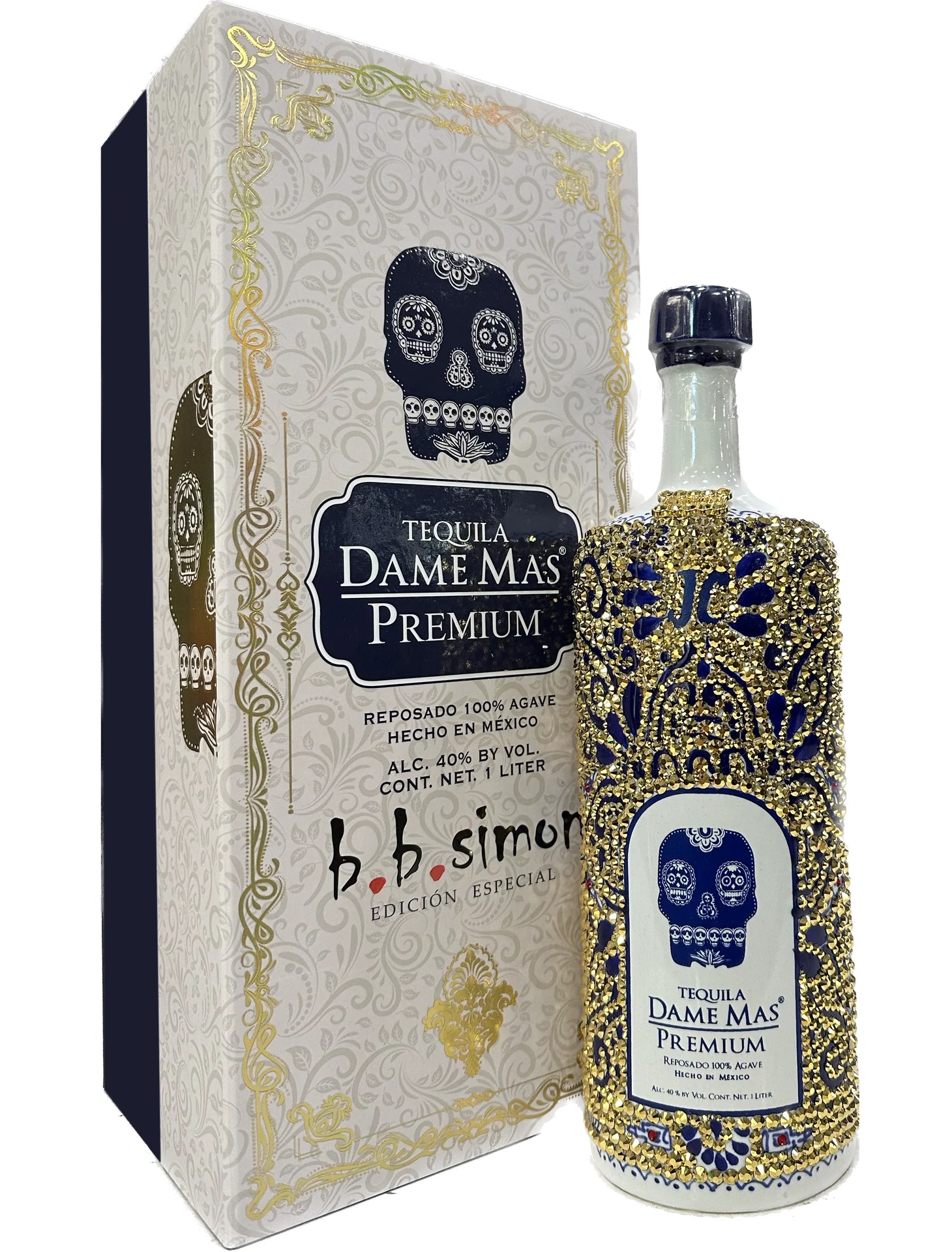 DAME MAS TEQUILA PREMIUM REPOSADO B B SIMON EDICION ESPECIAL 1 LI