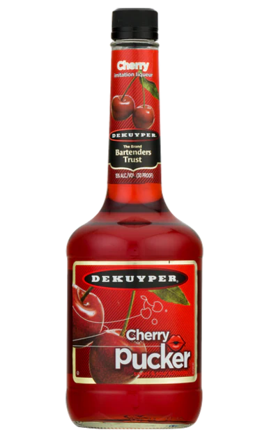 DEKUYPER SCHNAPPS PUCKER CHERRY LIQUEUR 1LI