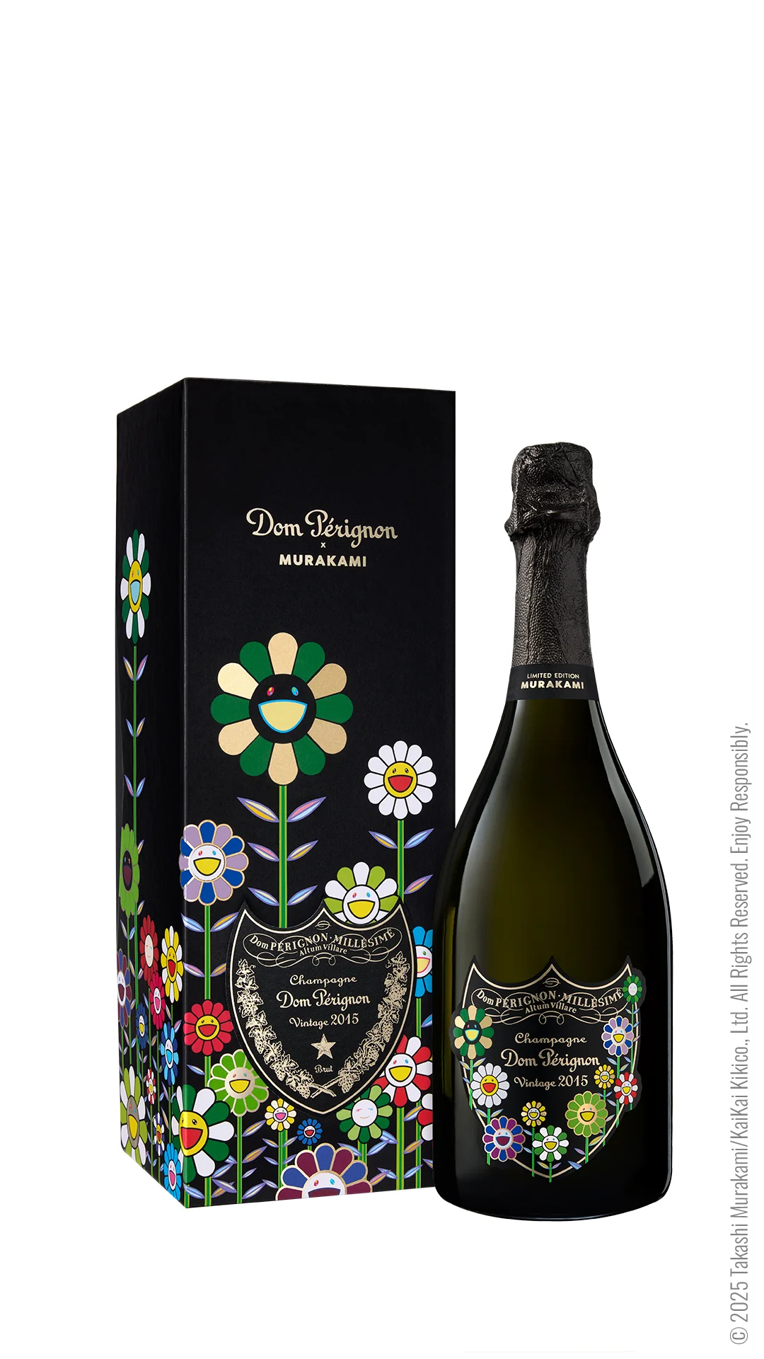DOM PERIGNON CHAMPAGNE BRUT LIMITED TAKASHI MURAKAMI EDITION 2015 750ML