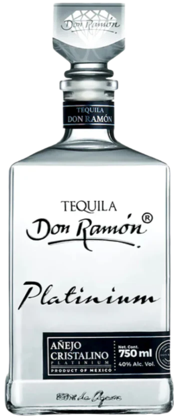 DON RAMON TEQUILA PLATINIUM ANEJO CRISTALINO 750ML