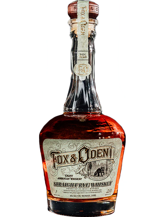 FOX & ODEN WHISKEY STRAIGHT RYE SMALL BATCH MICHIGAN 750ML