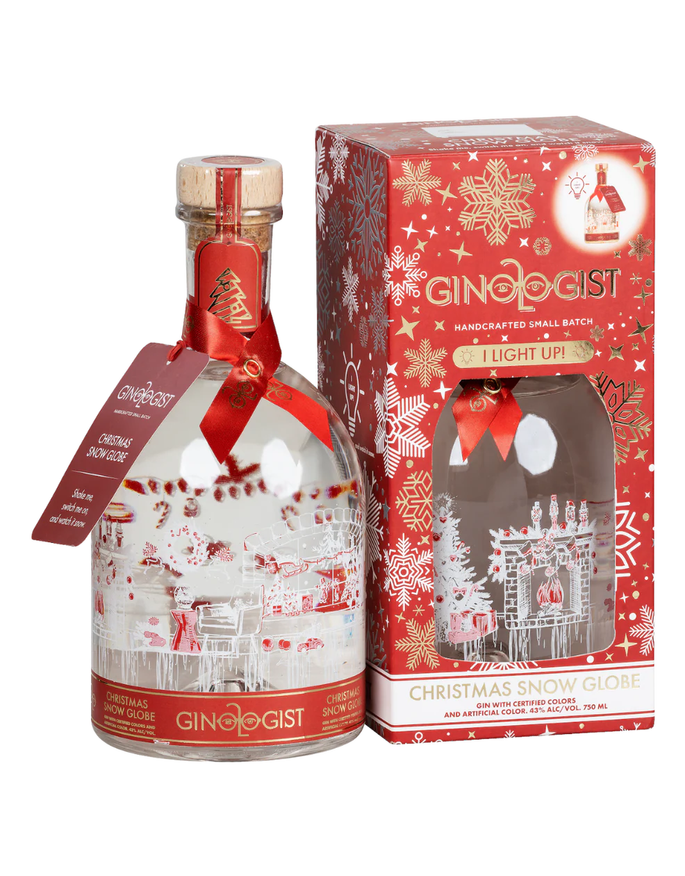 GINOLOGIST GIN CHRISTMAS SNOWGLOBE SOUTH FACTOR 750ML