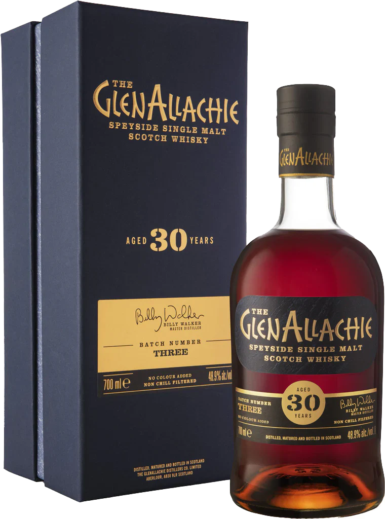 GLENALLACHIE SCOTCH SINGLE MALT SPEYSIDE BATCH 3 30YR 750ML