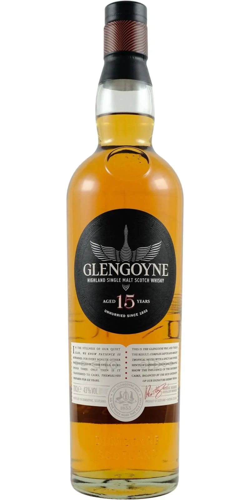 GLENGOYNE SCOTCH SINGLE MALT HIGHLAND 15YR 86PF 750ML