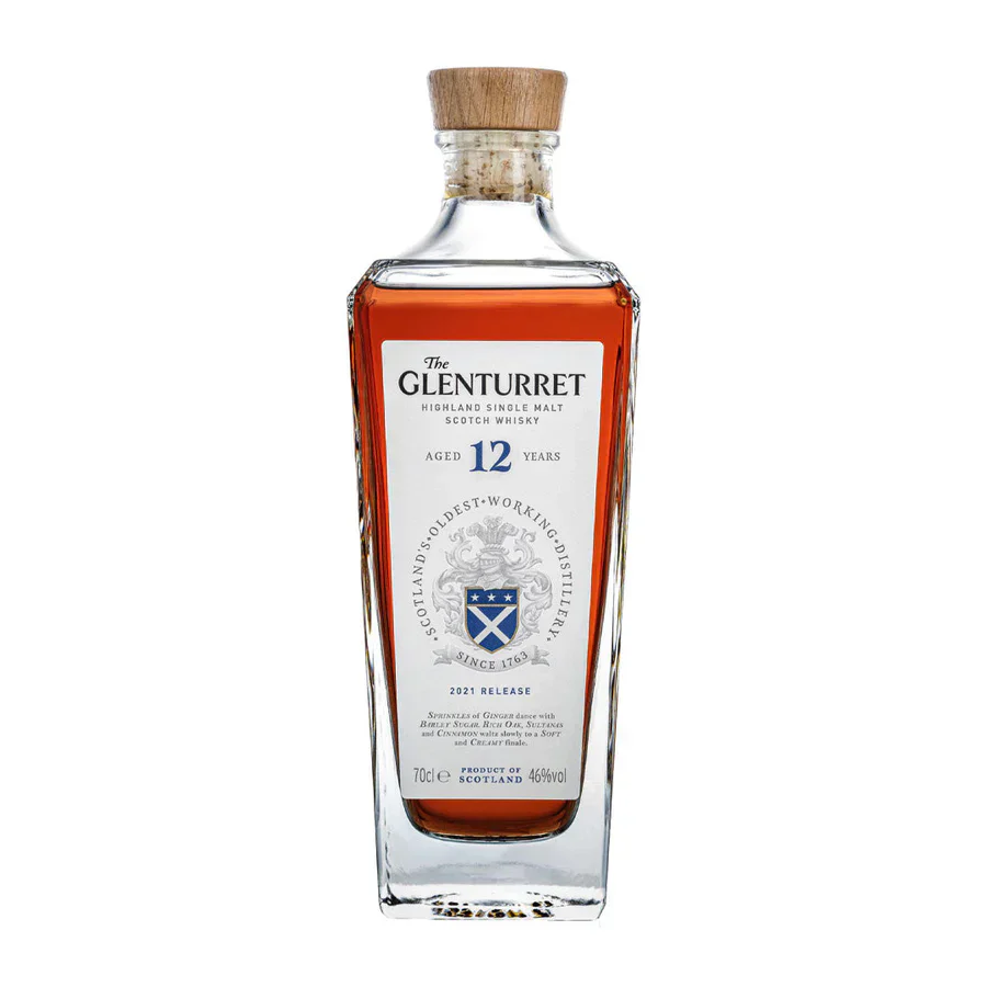 GLENTURRET SCOTCH SINGLE MALT 2022 RELEASE 12YR 750ML