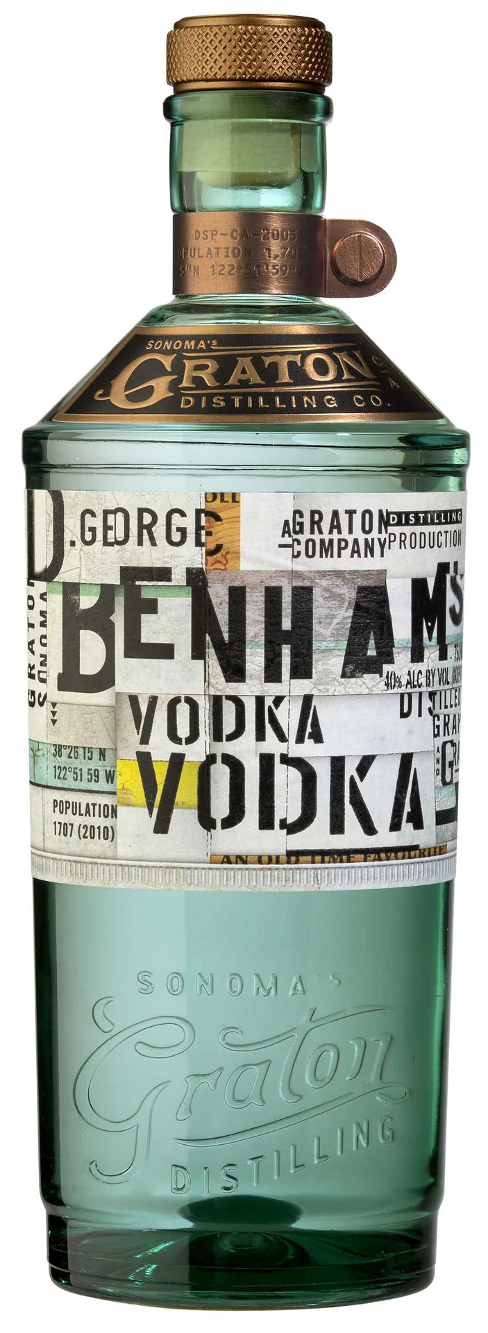 GRATON DISTILLING CO. D. GEORGE BENHAMS VODKA 750ML