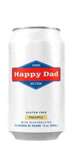 HAPPY DAD SELTZER PINEAPPLE 12OZ