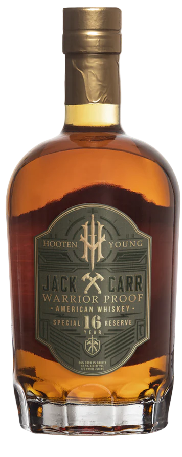HOOTEN YOUNG WHISKEY CASK STRENGTH JACK CARR WARRIOR PROOF SPECIAL RESERVE 16YR 750ML