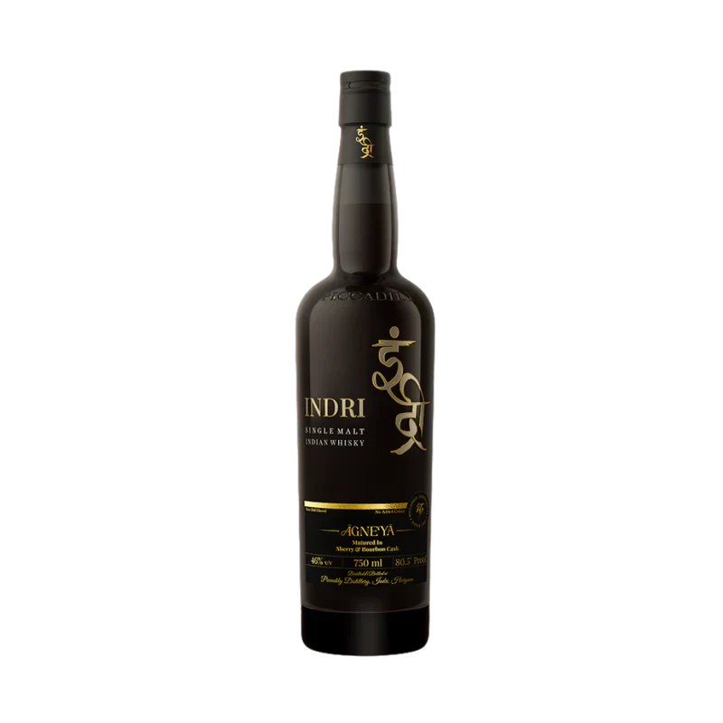 INDRI AGNEYA WHISKEY SINGLE MALT MATURED IN SHERRY & BOURBON CASK INDIA 750ML