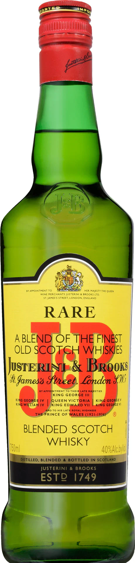 J&B SCOTCH BLENDED 750ML