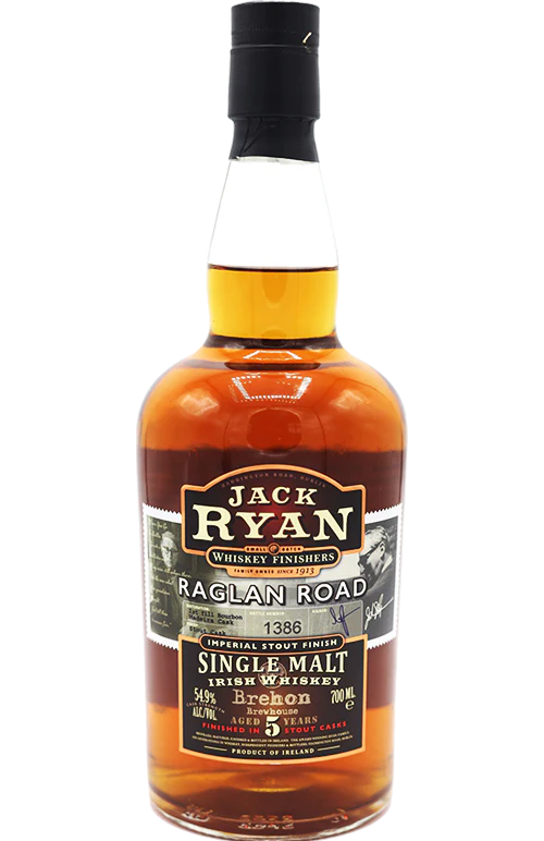 JACK RYAN WHISKEY SMALL BATCH RAGLAN RUSH IRISH 5YR 700ML