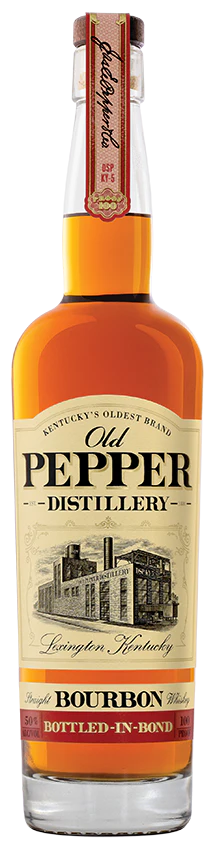 JAMES E PEPPER OLD PEPPER BOURBON BOTTLE IN BOND KENTUCKY 750ML
