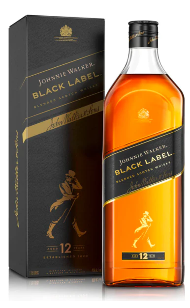 JOHNNIE WALKER SCOTCH BLENDED BLACK LABEL 1.75LI - Image 2
