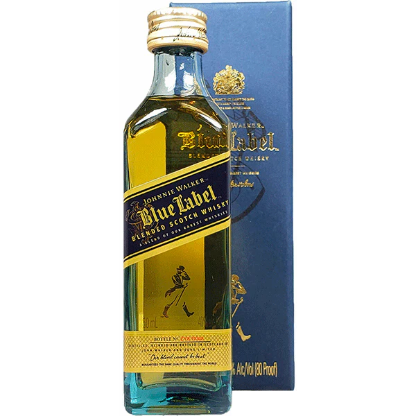 JOHNNIE WALKER SCOTCH BLENDED BLUE LABEL 50ML
