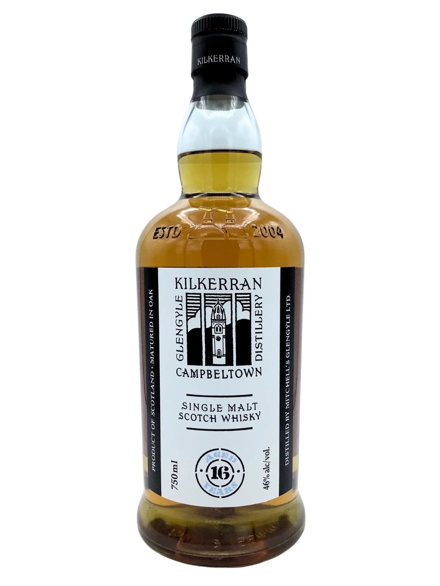 KILKERRAN SCOTCH SINGLE MALT 16YR CAMPBELTOWN 750ML