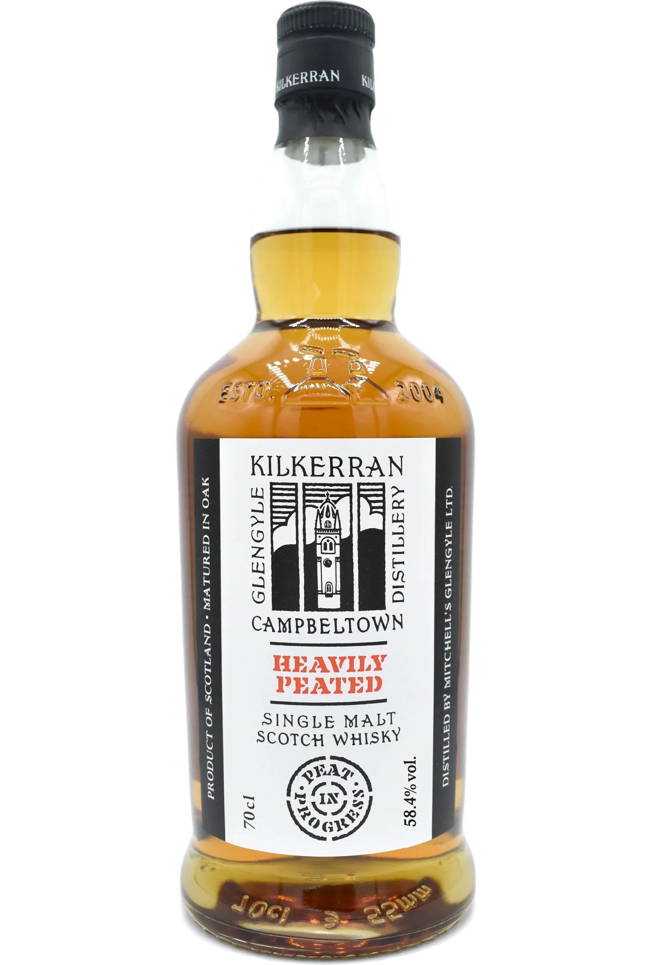 KILKERRAN SCOTCH SINGLE MALT HEAVILY PEATED BATCH 8 750ML