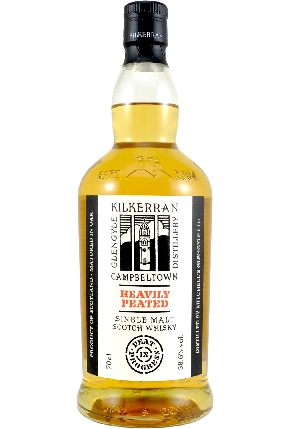 KILKERRAN SCOTCH SINGLE MALT HEAVILY PEATED BATCH 9 750ML