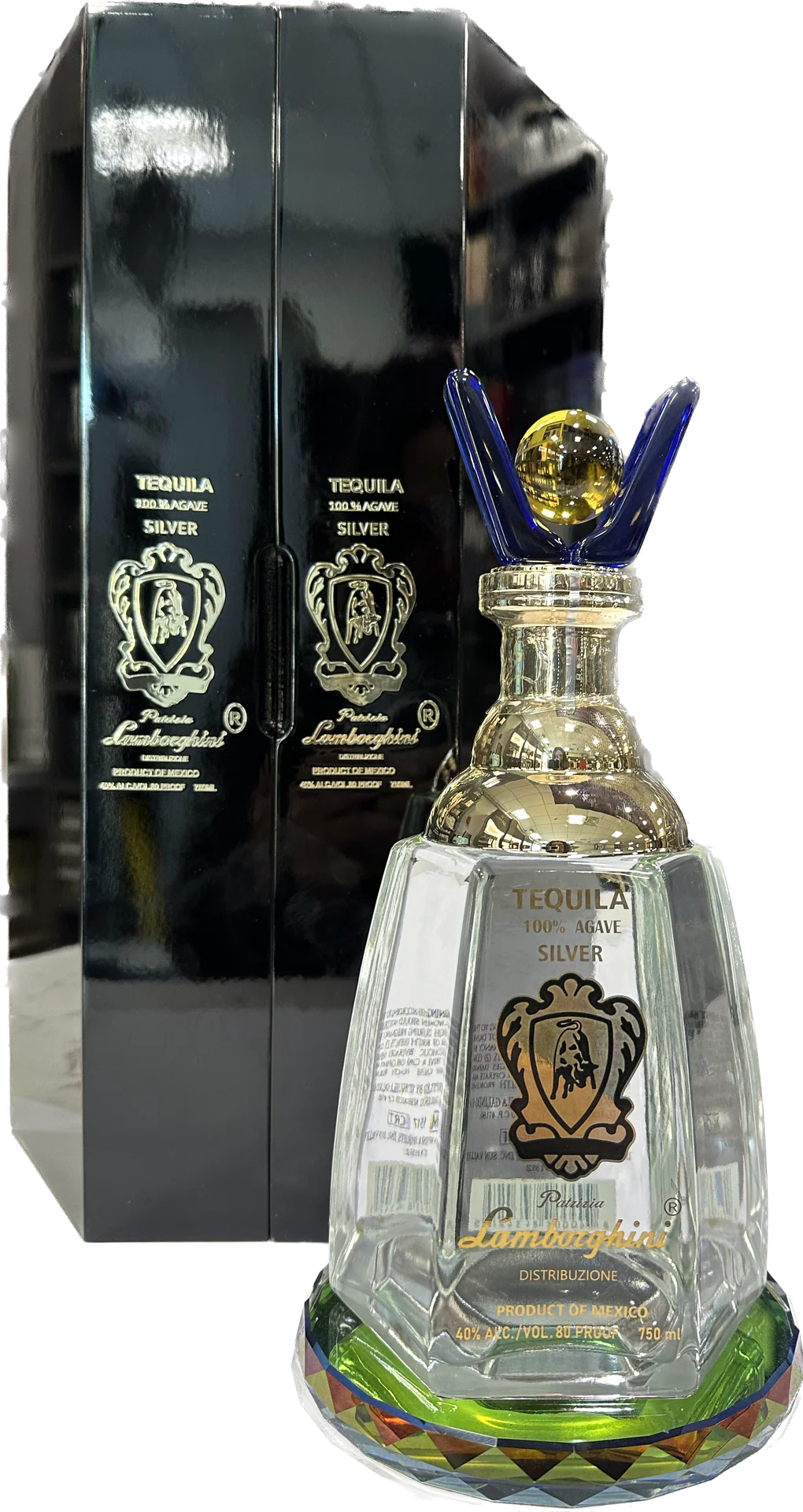 LAMBORGHINI TEQUILA SILVER WITH GIFT BOX 750ML