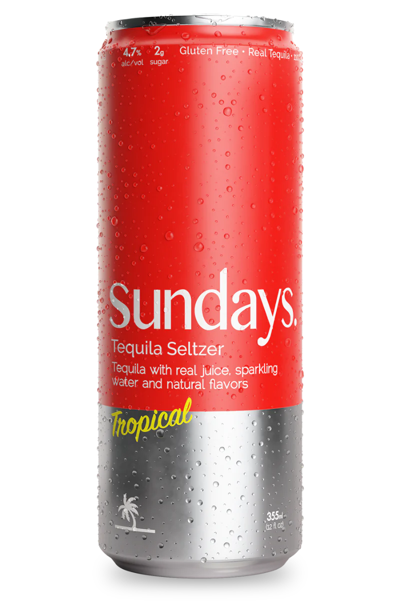 LOS SUNDAYS TEQUILA SELTZER VARIETY PACK 8X355ML CANS