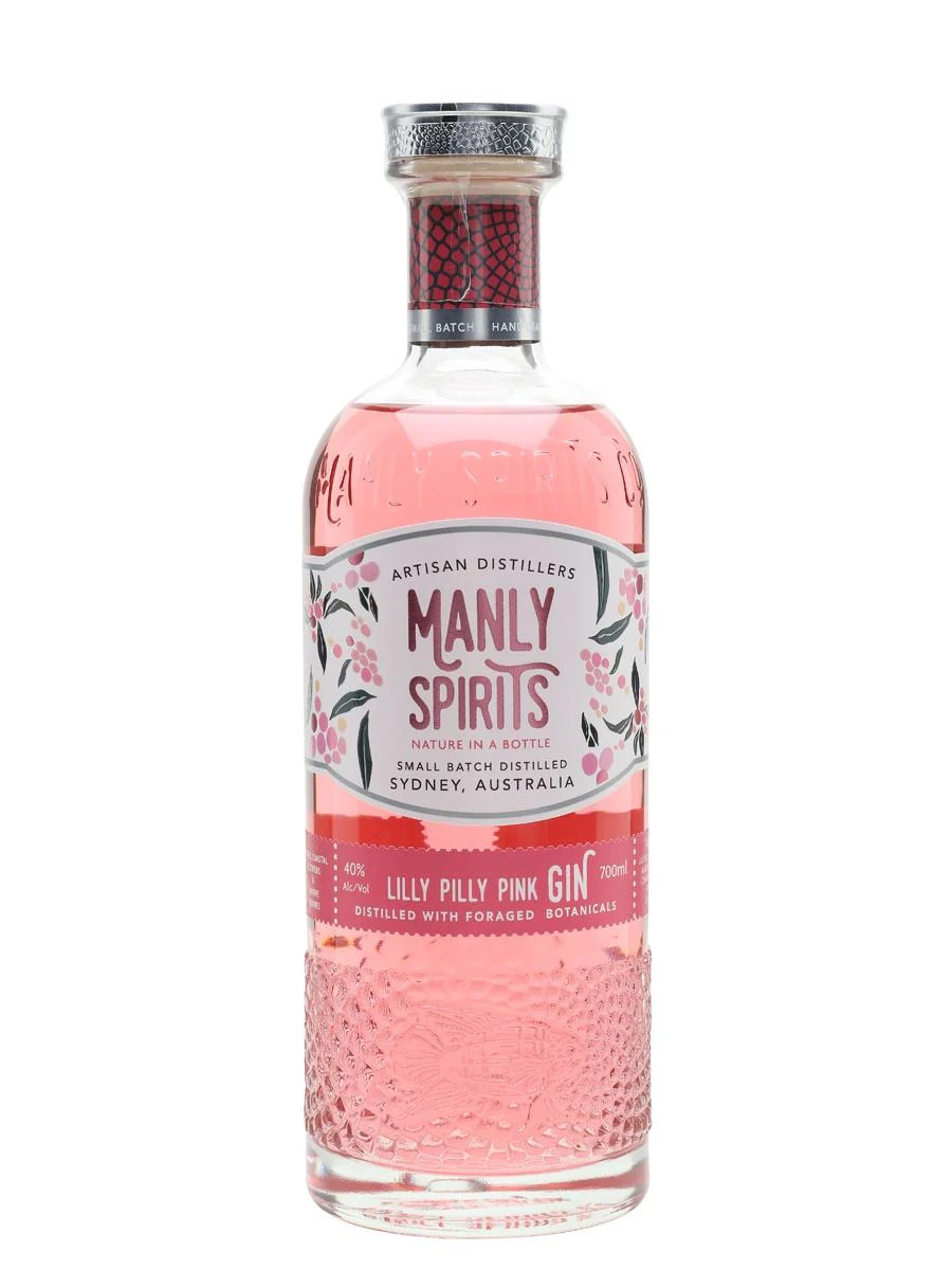 MANLY SPIRITS GIN SMALL BATCH LILLY PILLY PINK AUSTRALIA 700ML