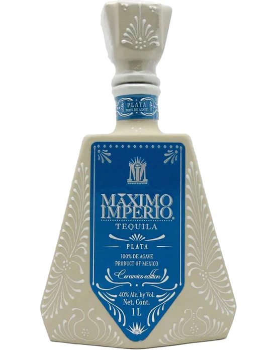 MAXIMO IMPERIO TEQUILA PLATA CERAMIC BOTTLE 1LI