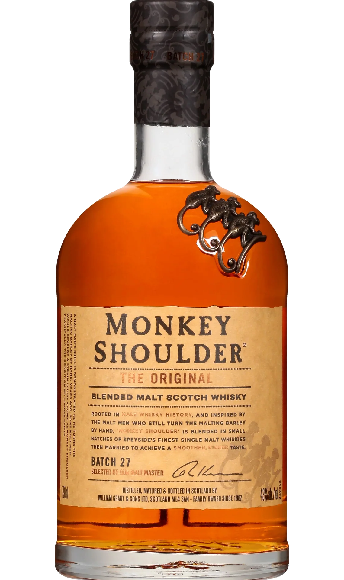 MONKEY SHOULDER SCOTCH BLENDED MALT 750ML