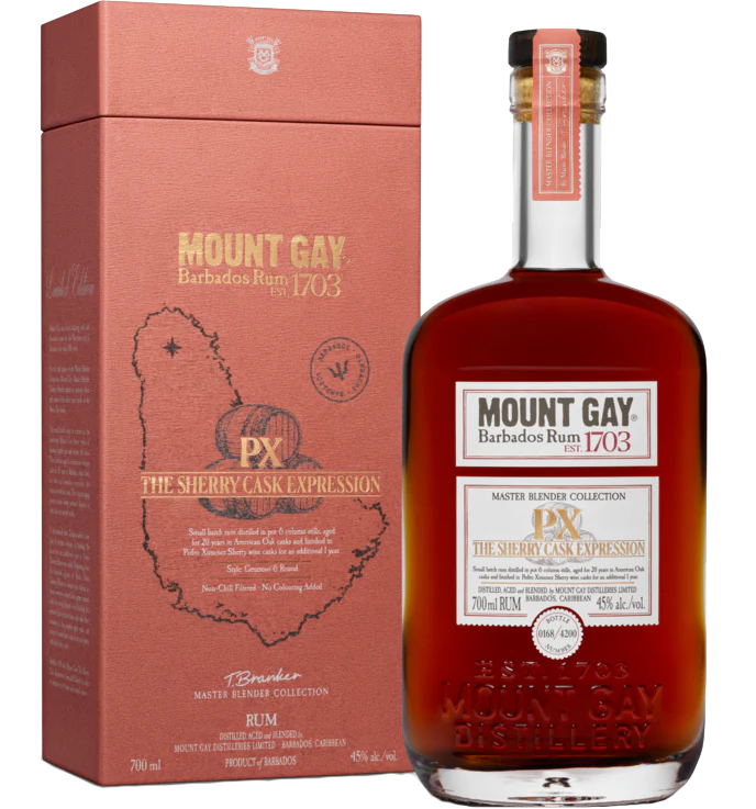 MOUNT GAY RUM MASTER BLENDER COLLECTION PX THE SHERRY CASK EXPRESSION BARBADOS 700ML