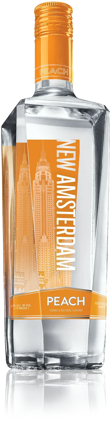 NEW AMSTERDAM VODKA PEACH FLAVORED 750ML