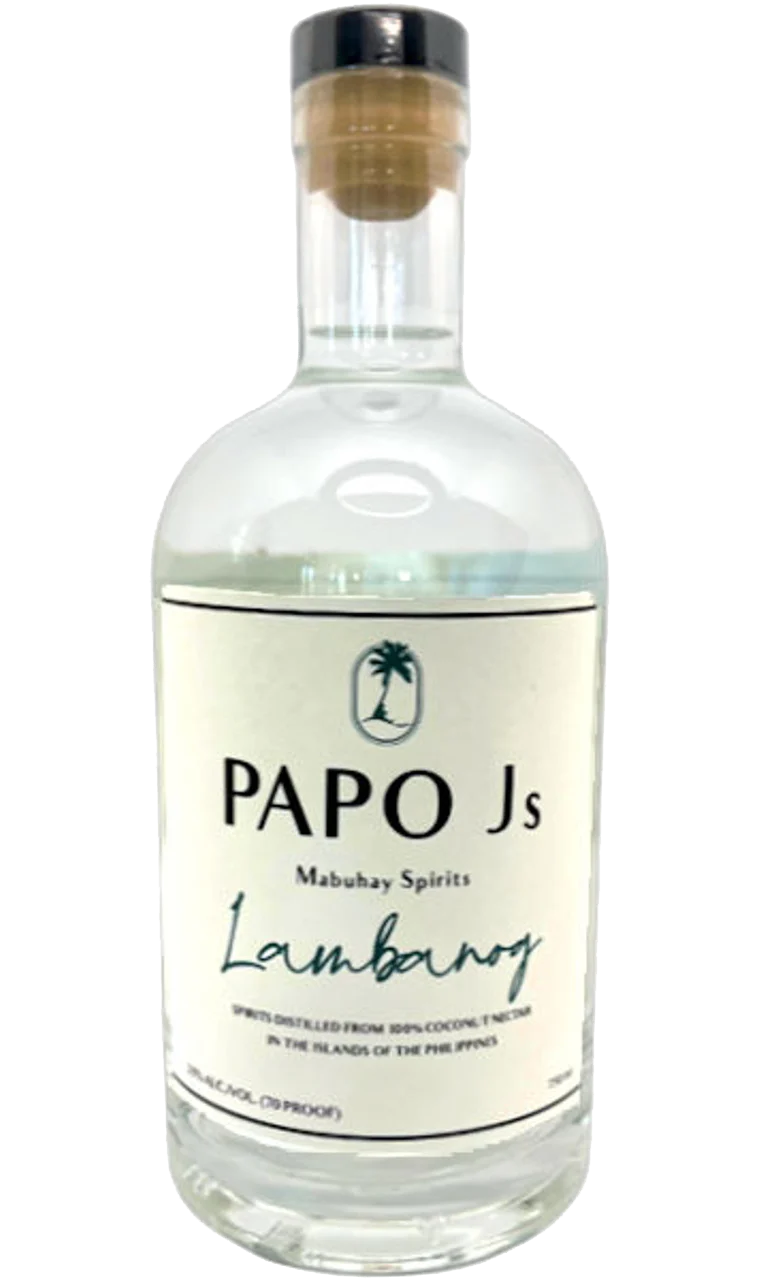 PAPO JS SPIRIT LAMBANOG FROM COCONUT NECTAR PHILIPPINES 750ML