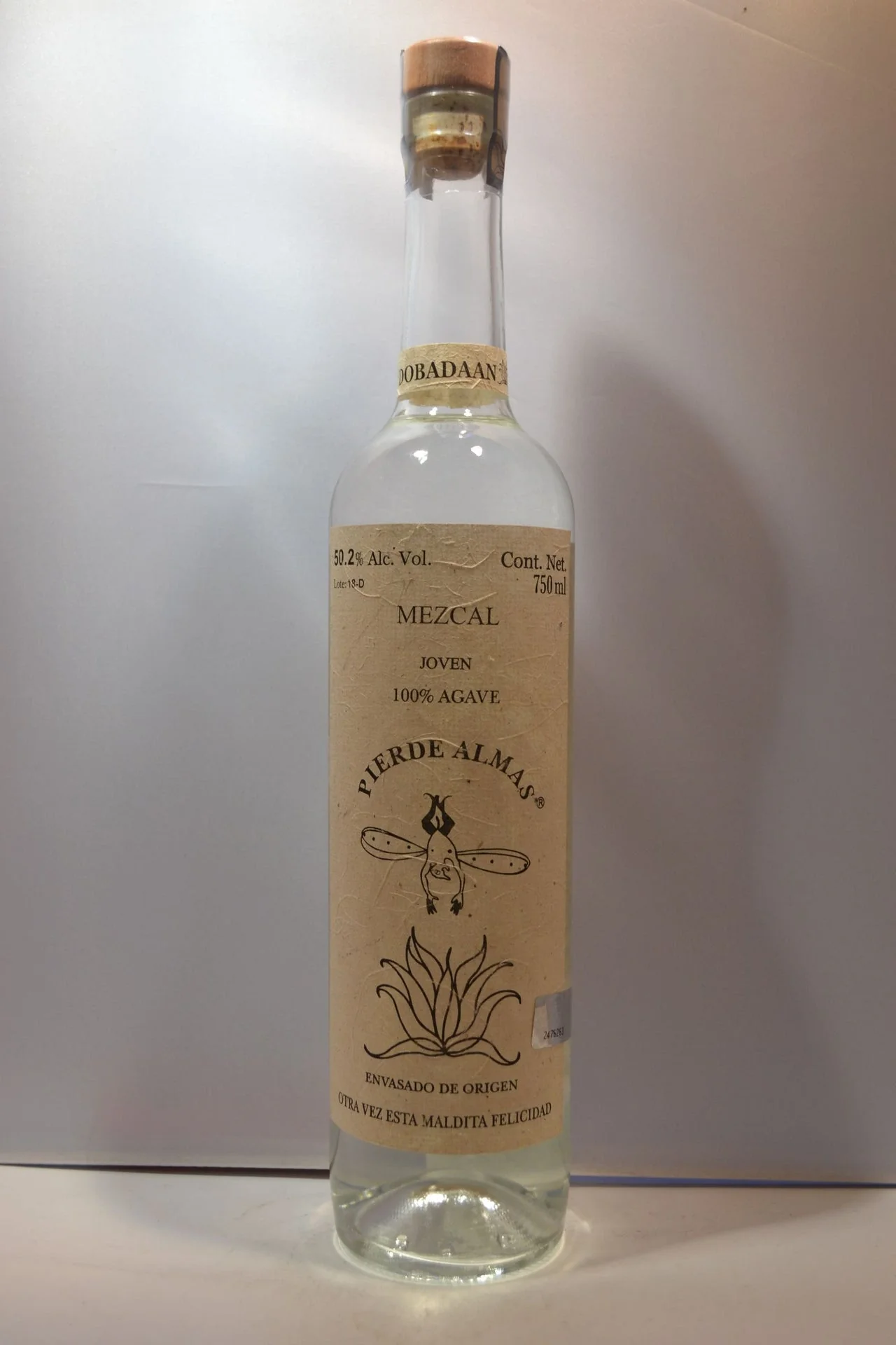PIERDE ALMAS MEZCAL ESPADIN JOVEN  750ML