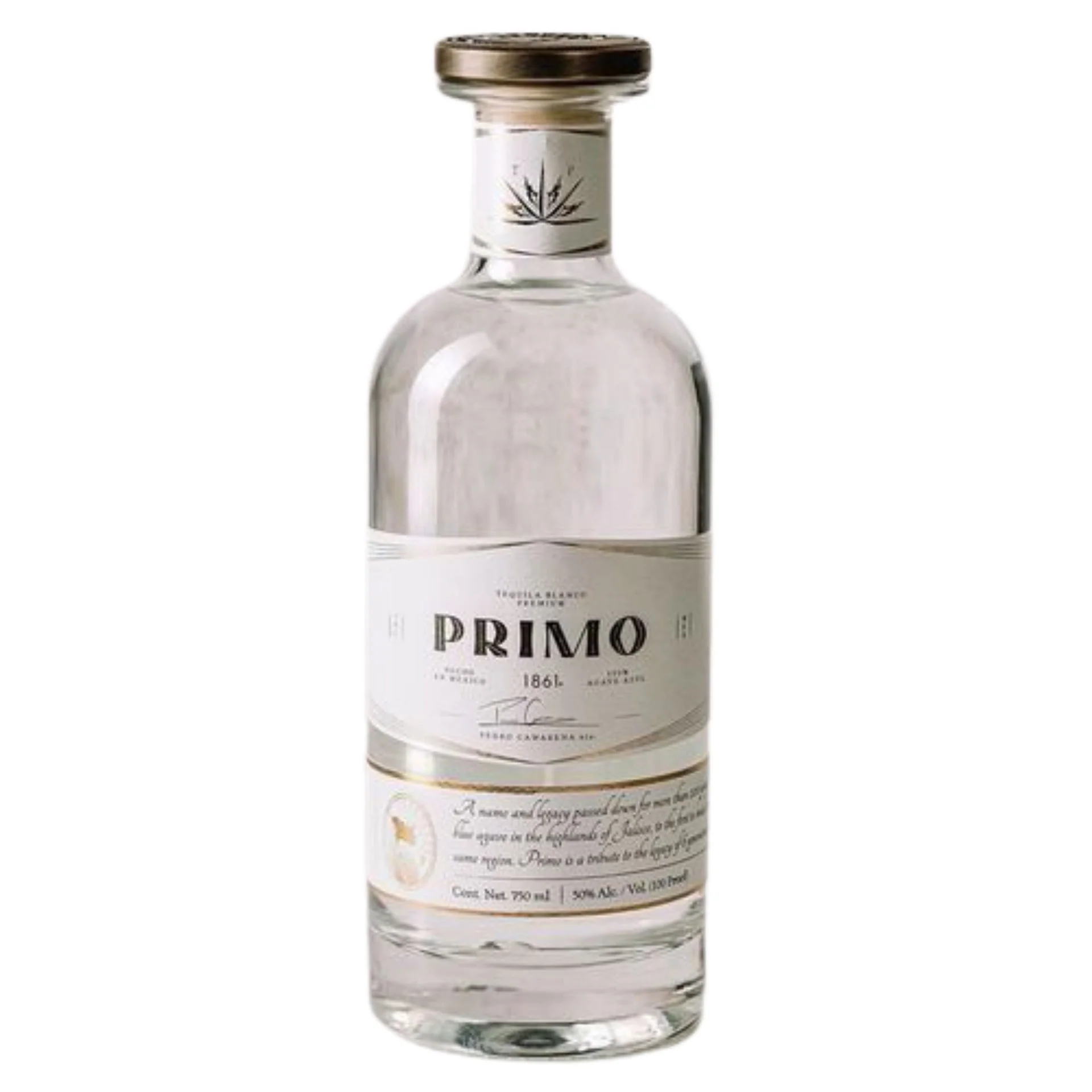 PRIMO 1861 TEQUILA BLANCO PREMIUM 100PF 750ML