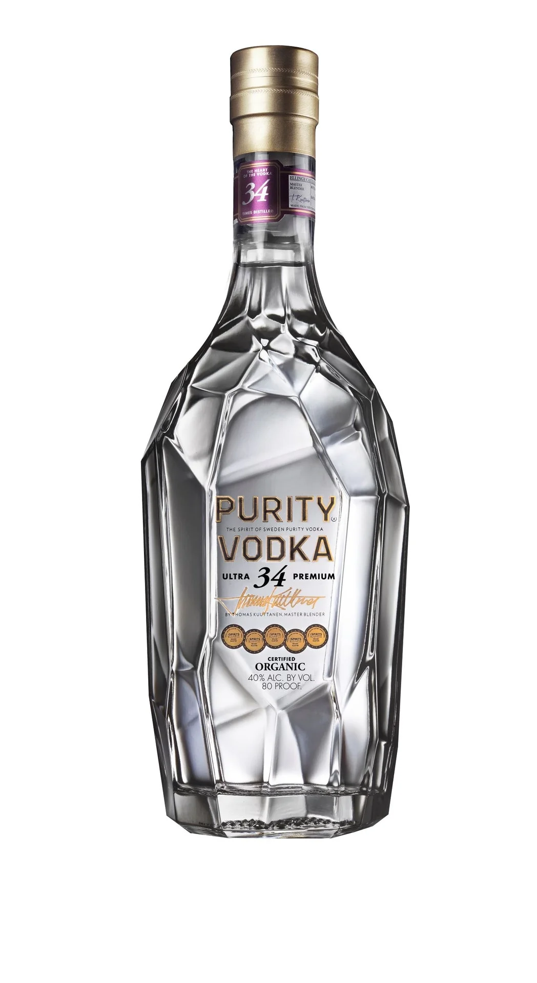 PURITY VODKA ULTRA 34 PREMIUM SWEDEN 750ML