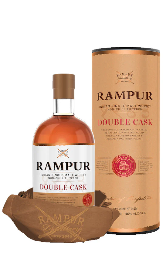 RAMPUR WHISKEY SINGLE MALT DOUBLE CASK INDIA 750ML