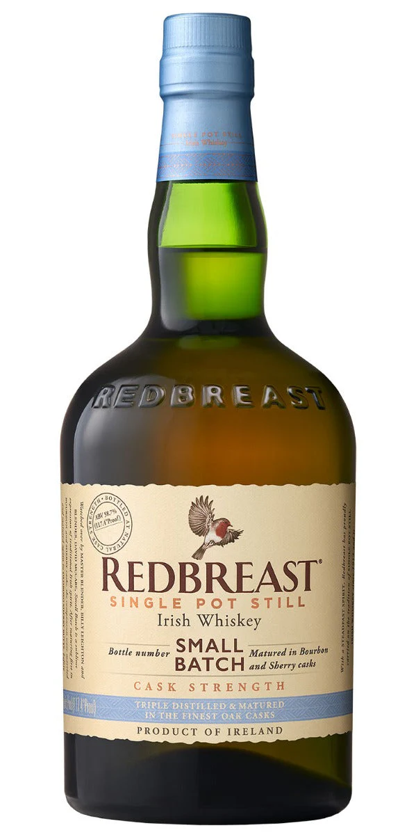 REDBREAST WHISKEY SINGLE POT STILL SMALL BATCH CASK STRENGTH IRISH 750ML