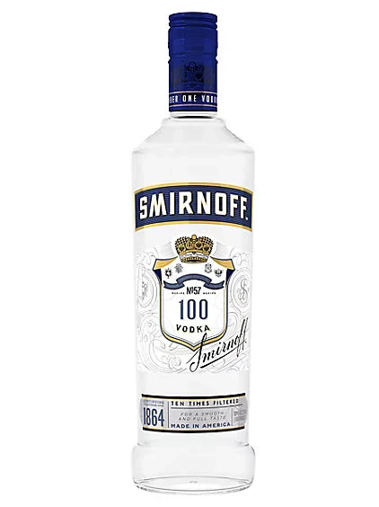 SMIRNOFF VODKA TRIPLE DISTILLED 100PF 750ML