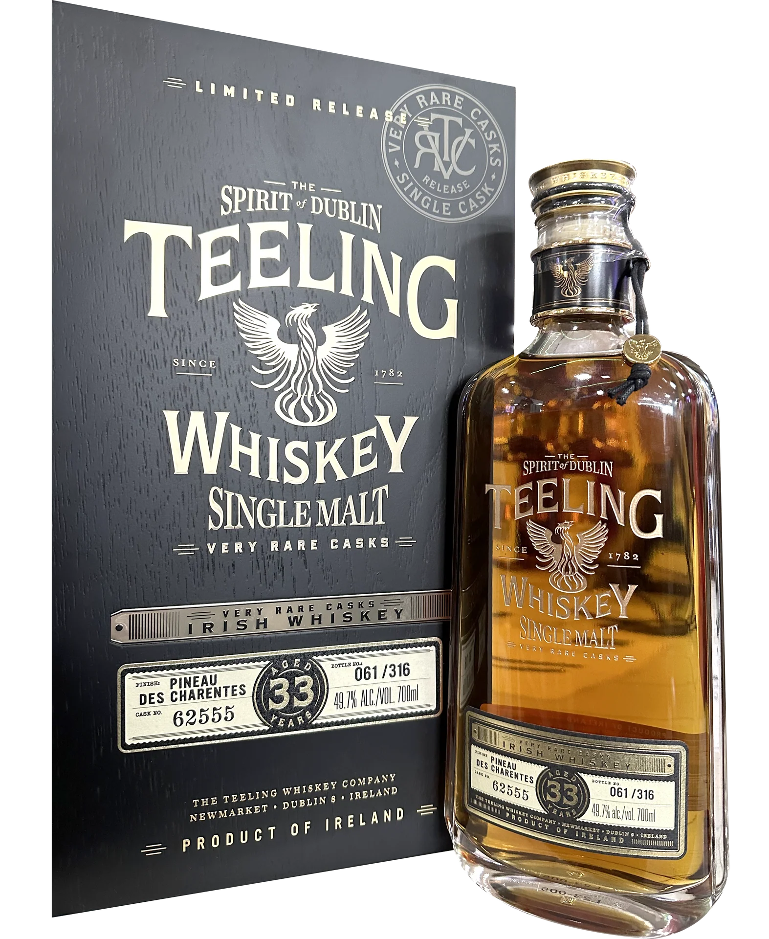 TEELING WHISKEY SINGLE MALT TATE CASKS IRISH 33YR 700ML