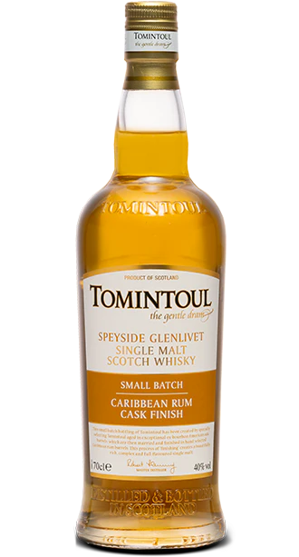 TOMINTOUL SCOTCH SINGLE MALT SMALL BATCH CARIBBEAN RUM CASK FINISH SPEYSIDE 700ML