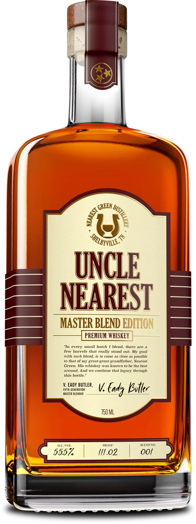 UNCLE NEAREST WHISKEY MASTER BLEND EDITION TENNESSEE 750ML
