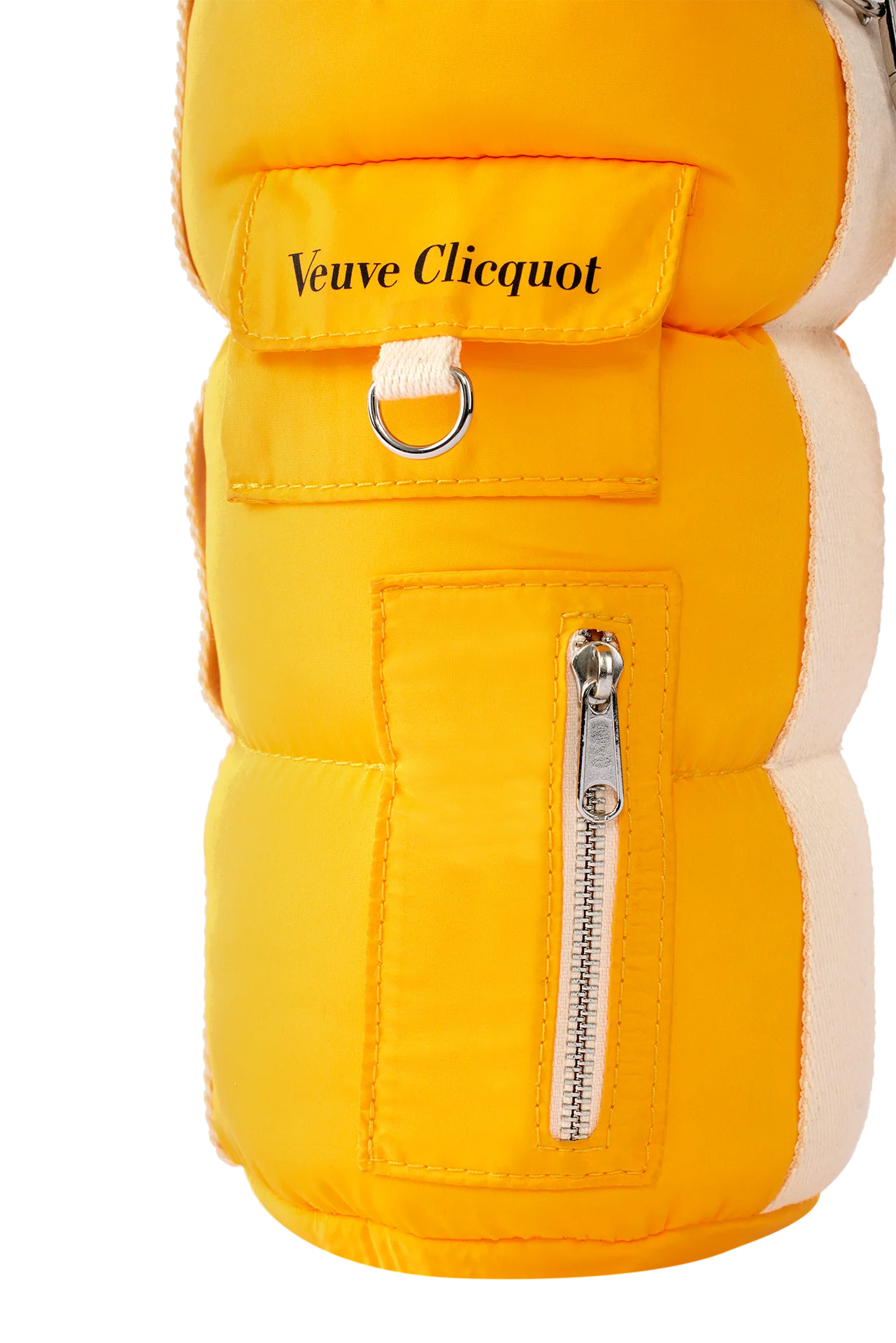 VEUVE CLICQUOT CHAMPAGNE BRUT YELLOW LABEL W/ PUFFY BOTTLE HOLDER FRANCE 750ML - Image 46